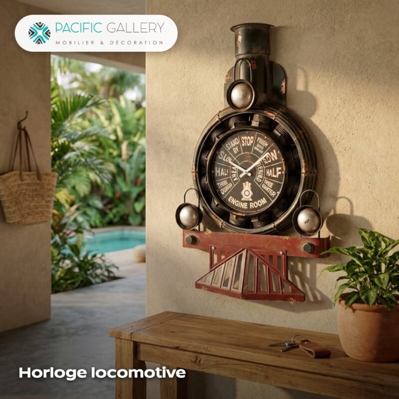 HORLOGE LOCOMOTIVE