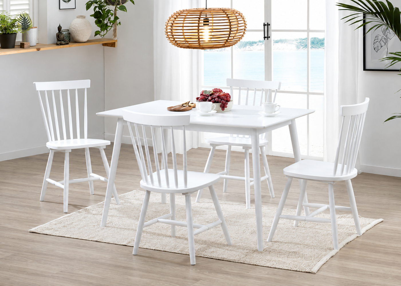 TABLE UNNOVA ET SES 4 CHAISES
