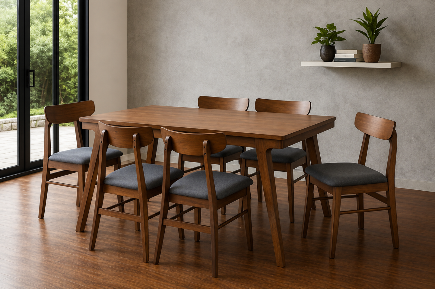 TABLE DURDAN ET SES 6 CHAISES