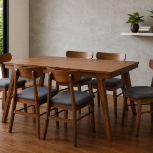 TABLE DURDAN ET SES 6 CHAISES