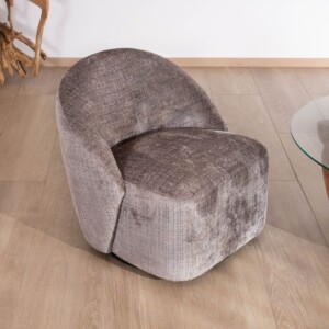 FAUTEUIL PIVOTANT MARILYN GRIS