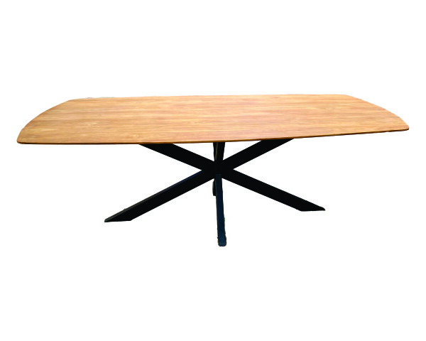 TABLE DE REPAS SLIM EN TECK 220CM